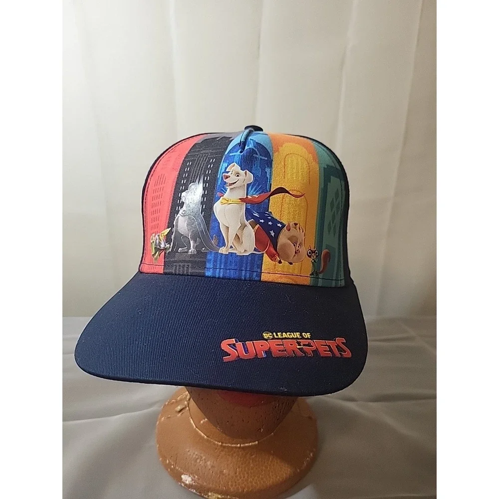 New DC League of Super-Pets Youth Hat - Krypto, Merton, Ace, Chip -Kids Snapback